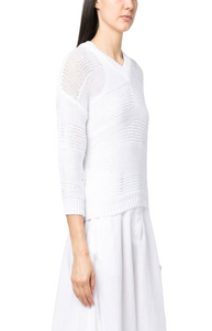 Open-knit cropped jumper