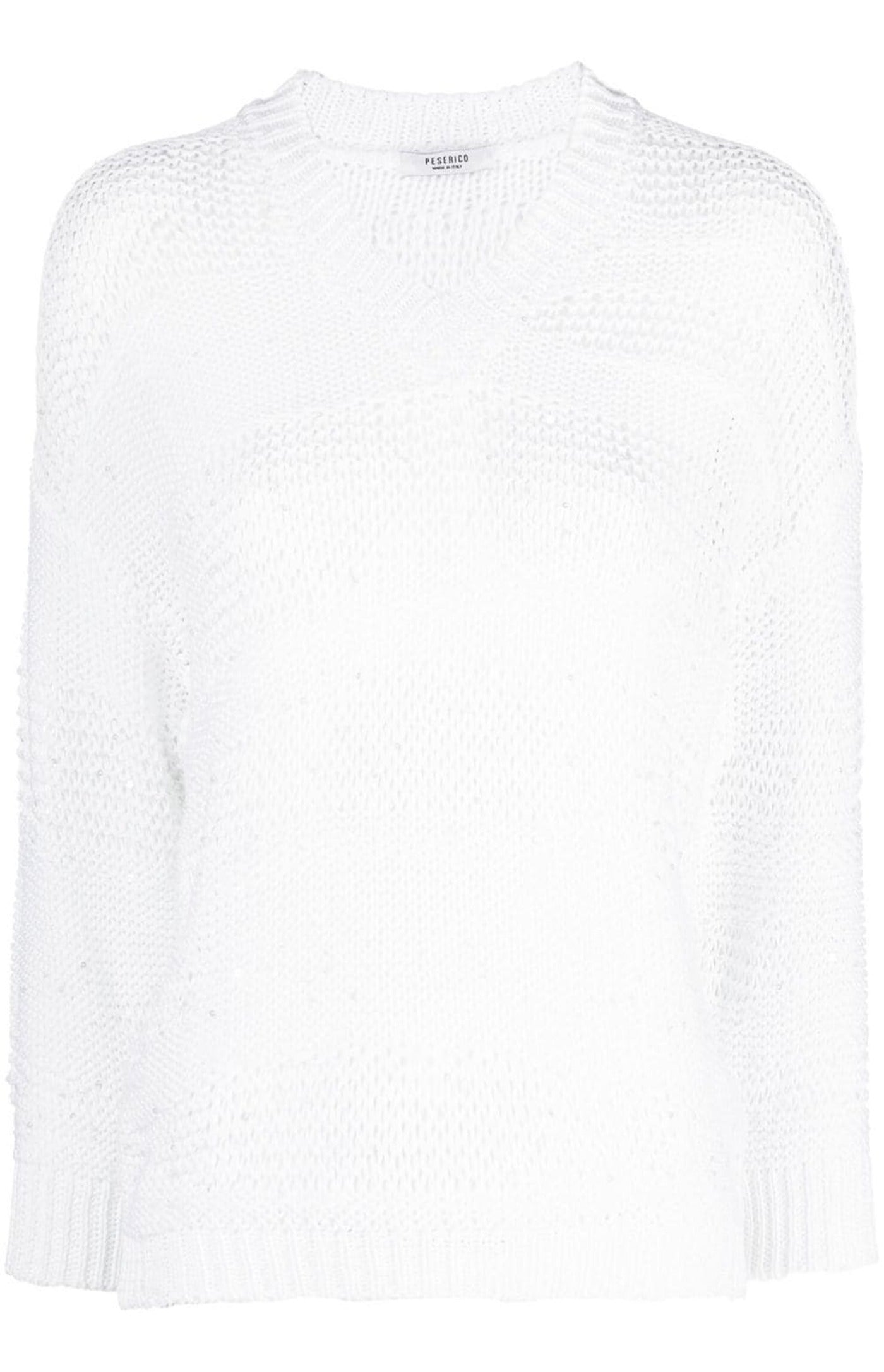 Open-knit cropped jumper