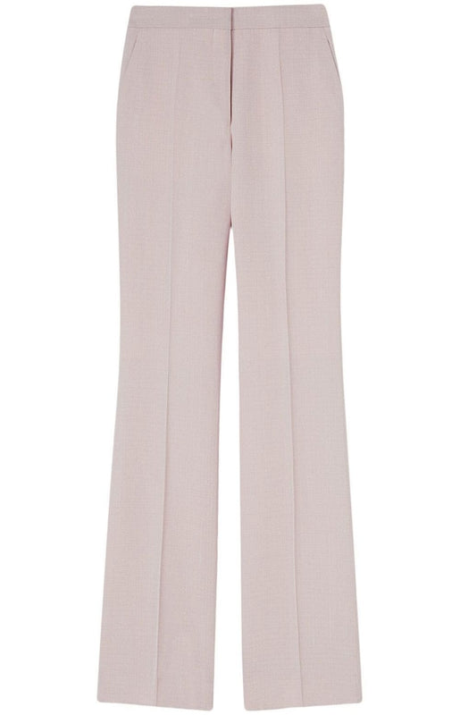 Pressed-crease tailored trousers