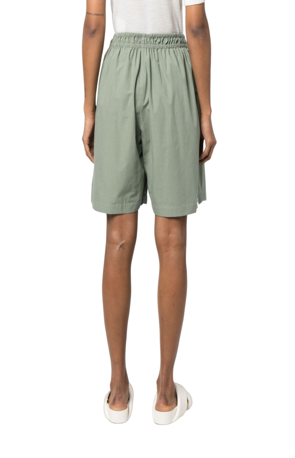 Drawstring-waist cotton shorts