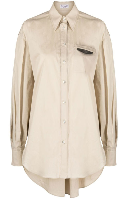 Long-sleeve cotton shirt