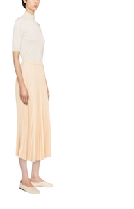 Pleated midi skirt