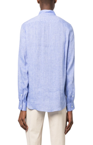 Long-sleeve linen shirt