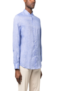 Long-sleeve linen shirt