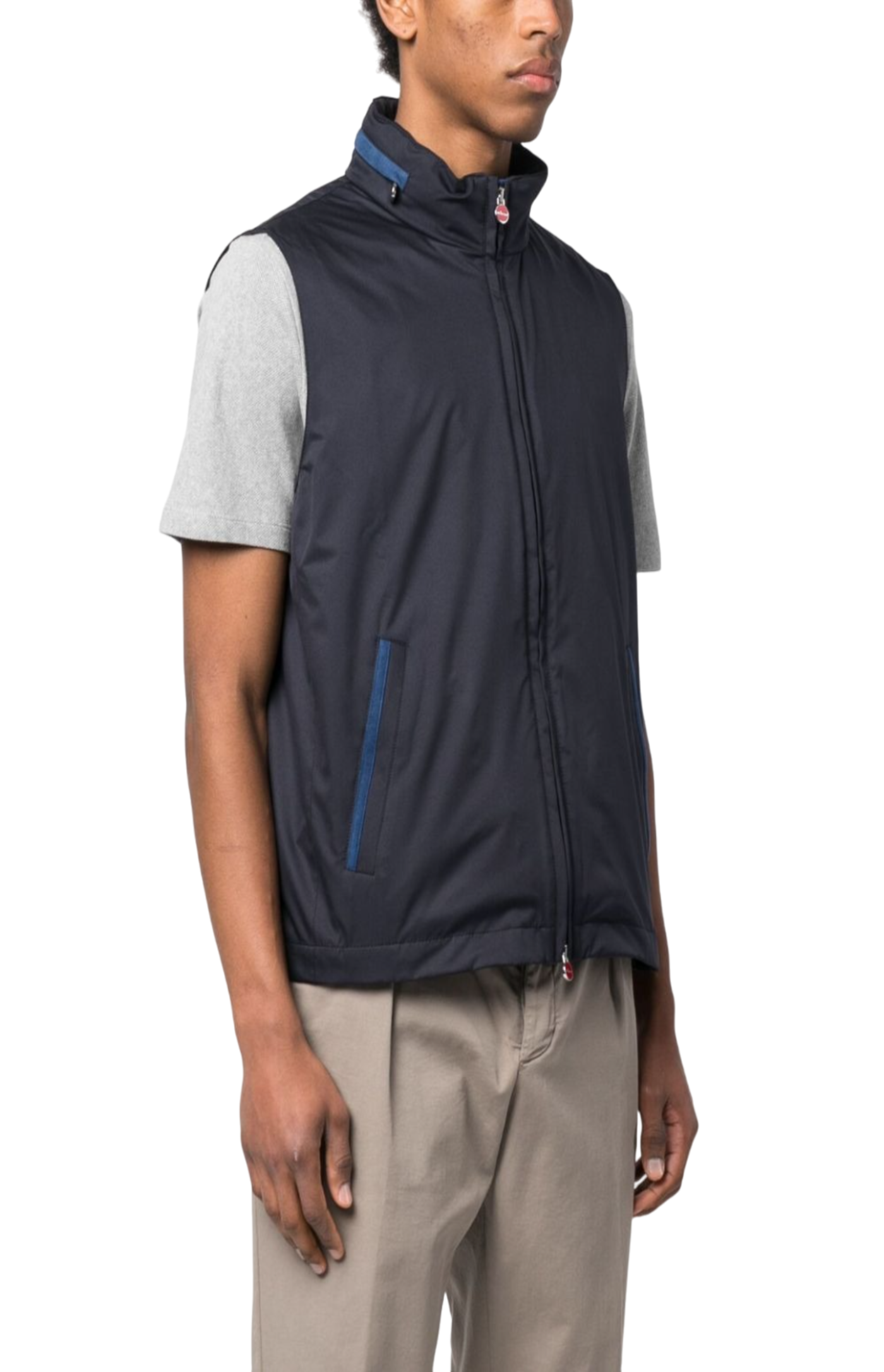 Load image into Gallery viewer, Logo zip-fastening gilet