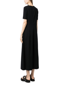 Knit cotton midi dress