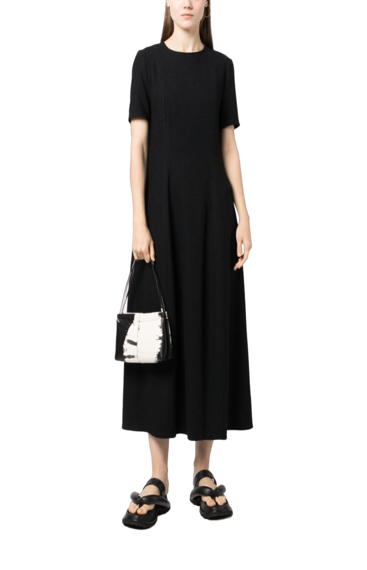 Load image into Gallery viewer, Knit cotton midi dress