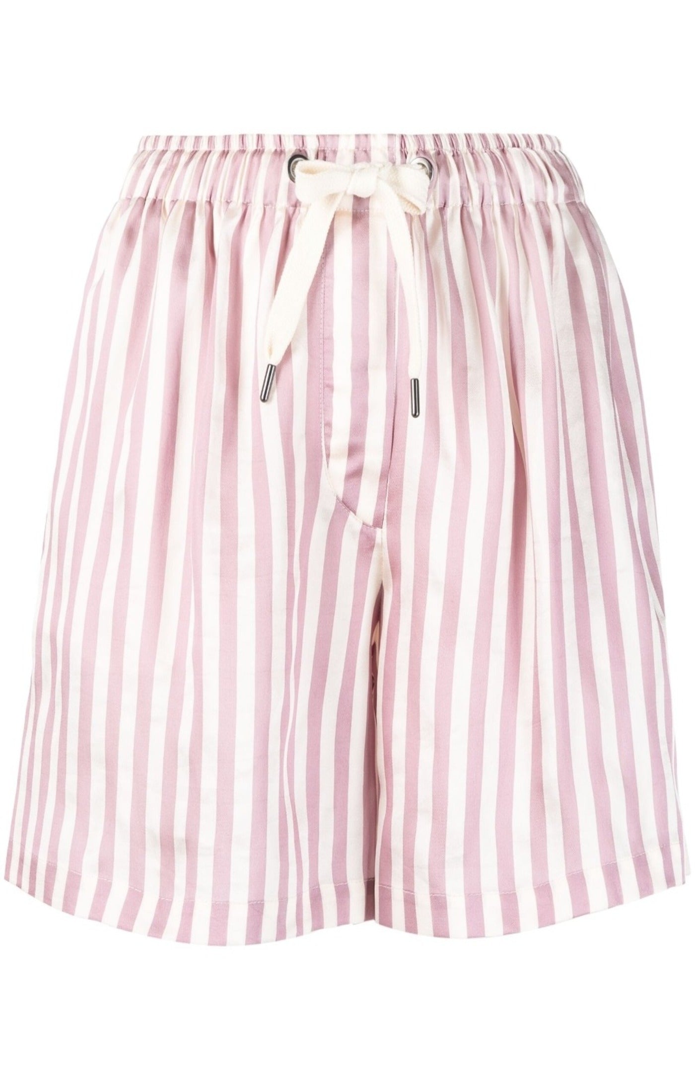 Load image into Gallery viewer, Striped drawstring mini shorts