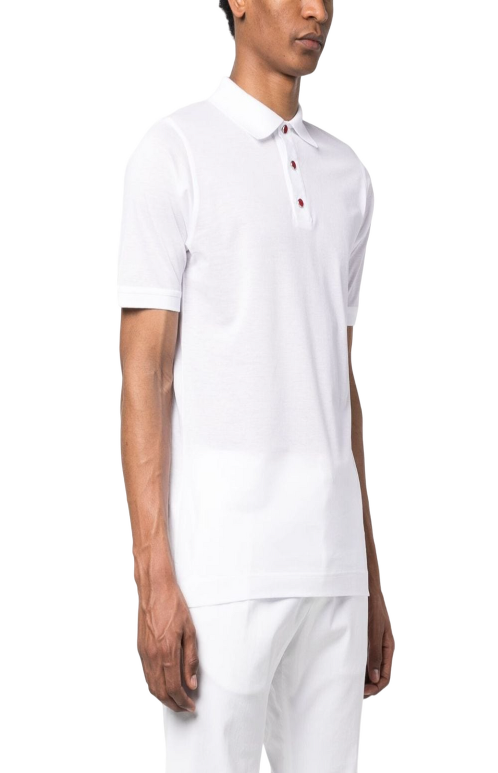 Short-sleeve cotton polo shirt