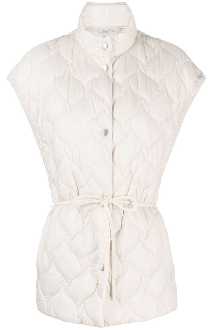 Cap-sleeve quilted gilet