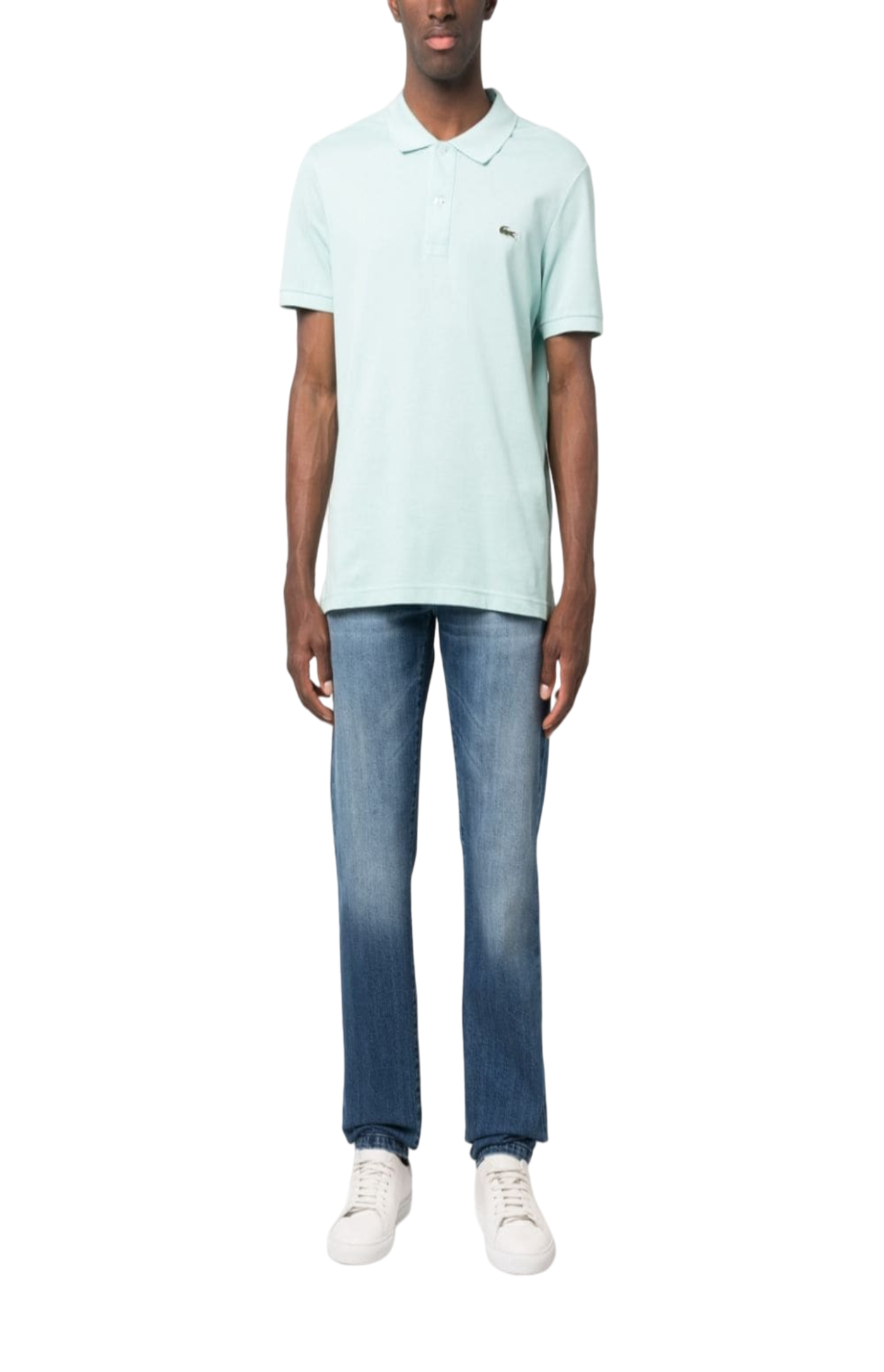 Load image into Gallery viewer, Mid-rise straight-leg jeans