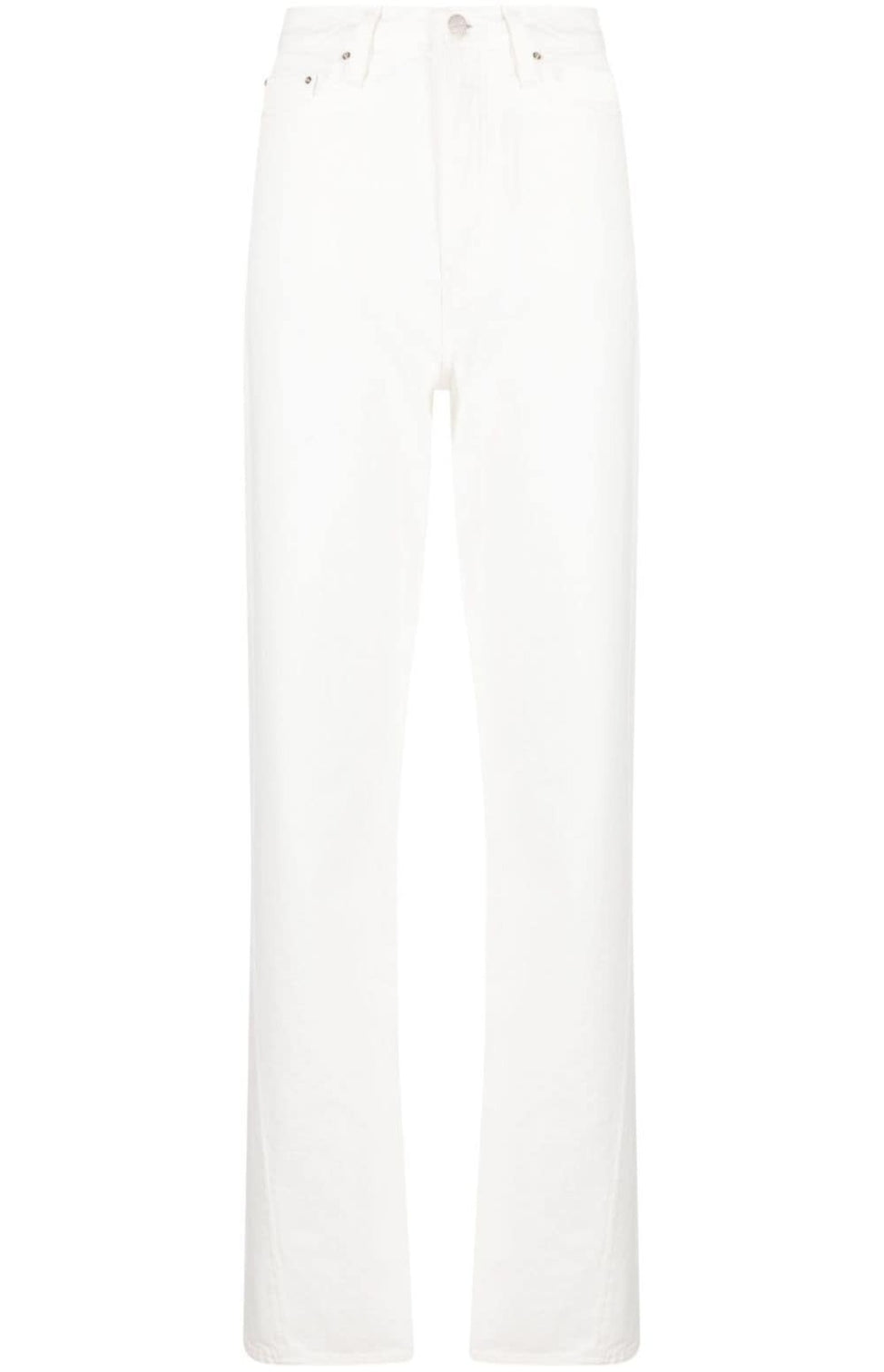 Wide-leg organic-cotton jeans