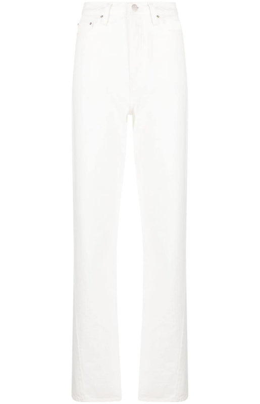 Wide-leg organic-cotton jeans