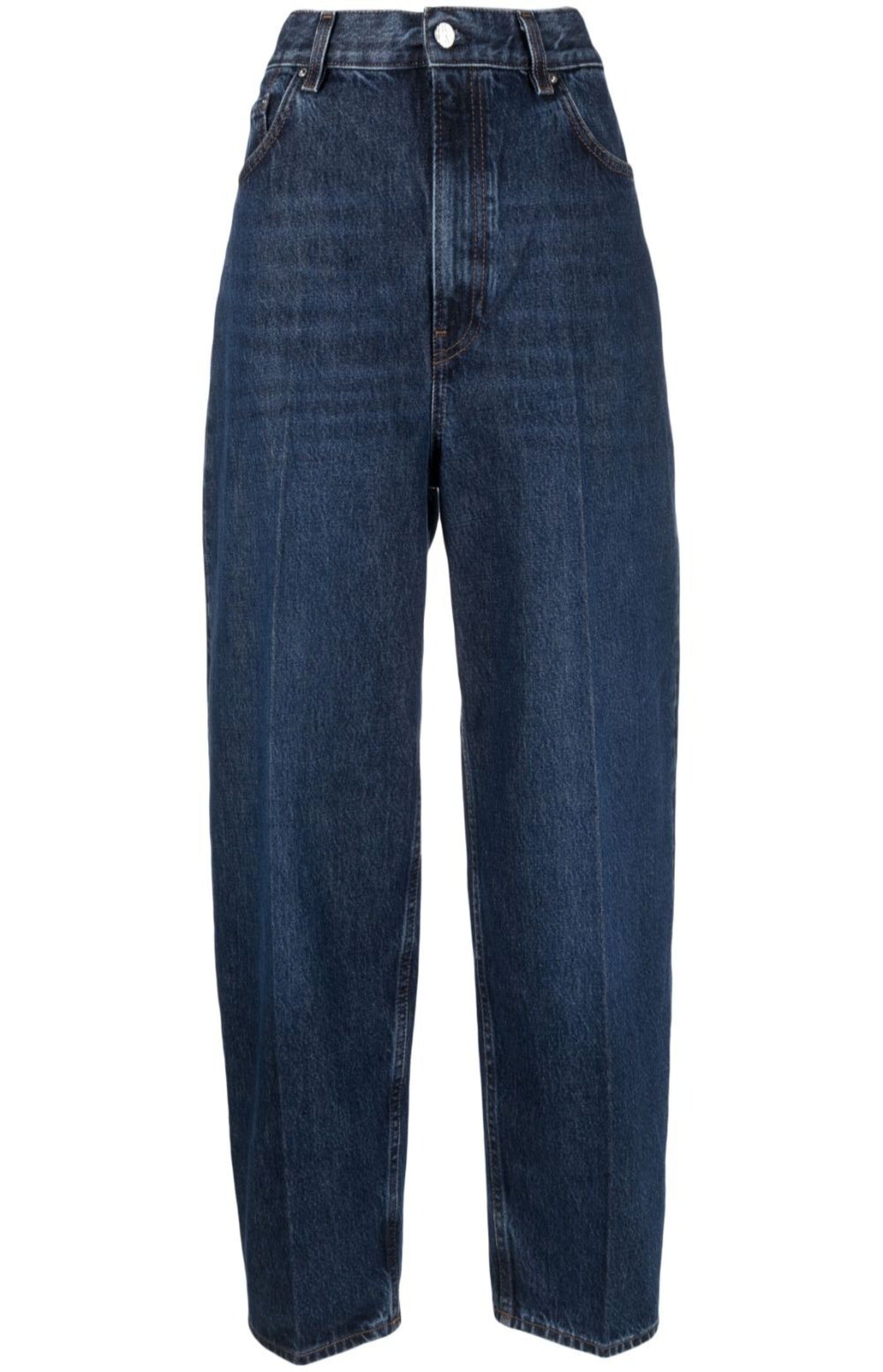 Load image into Gallery viewer, Tapered high-waist jeans