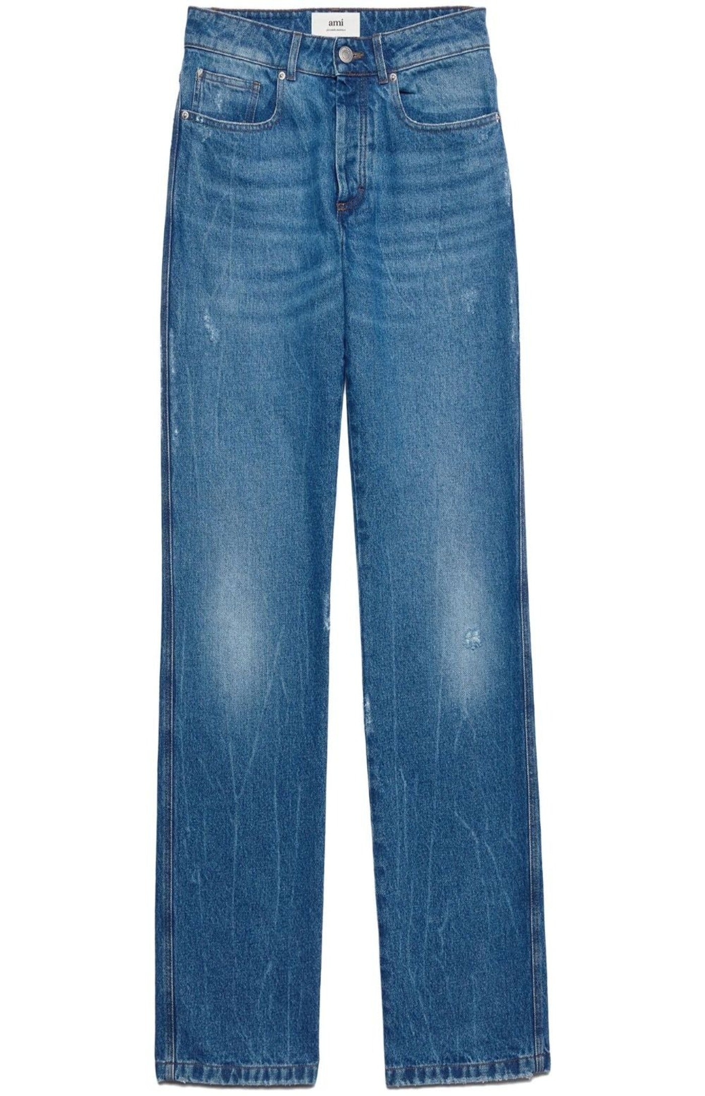 Load image into Gallery viewer, Low-rise straight-leg jeans