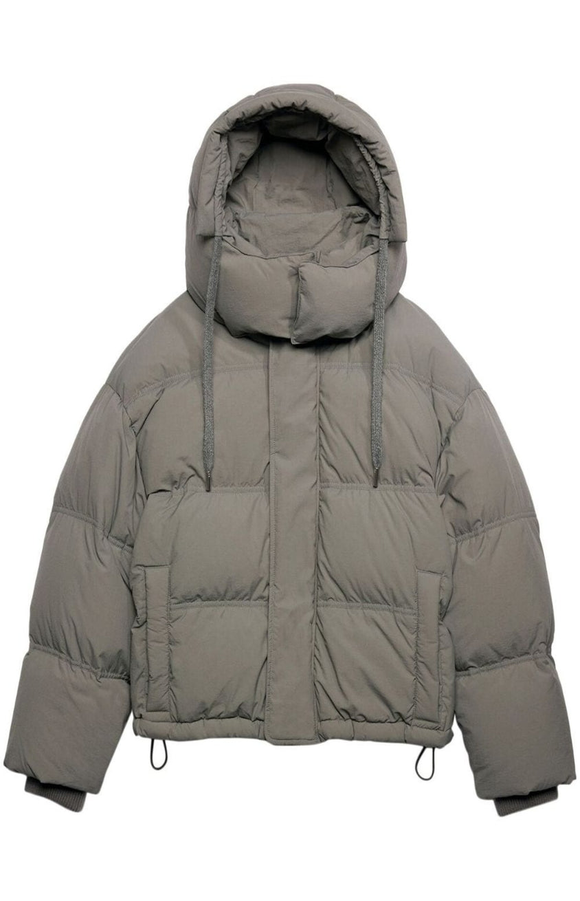 Padded long-sleeved jacket