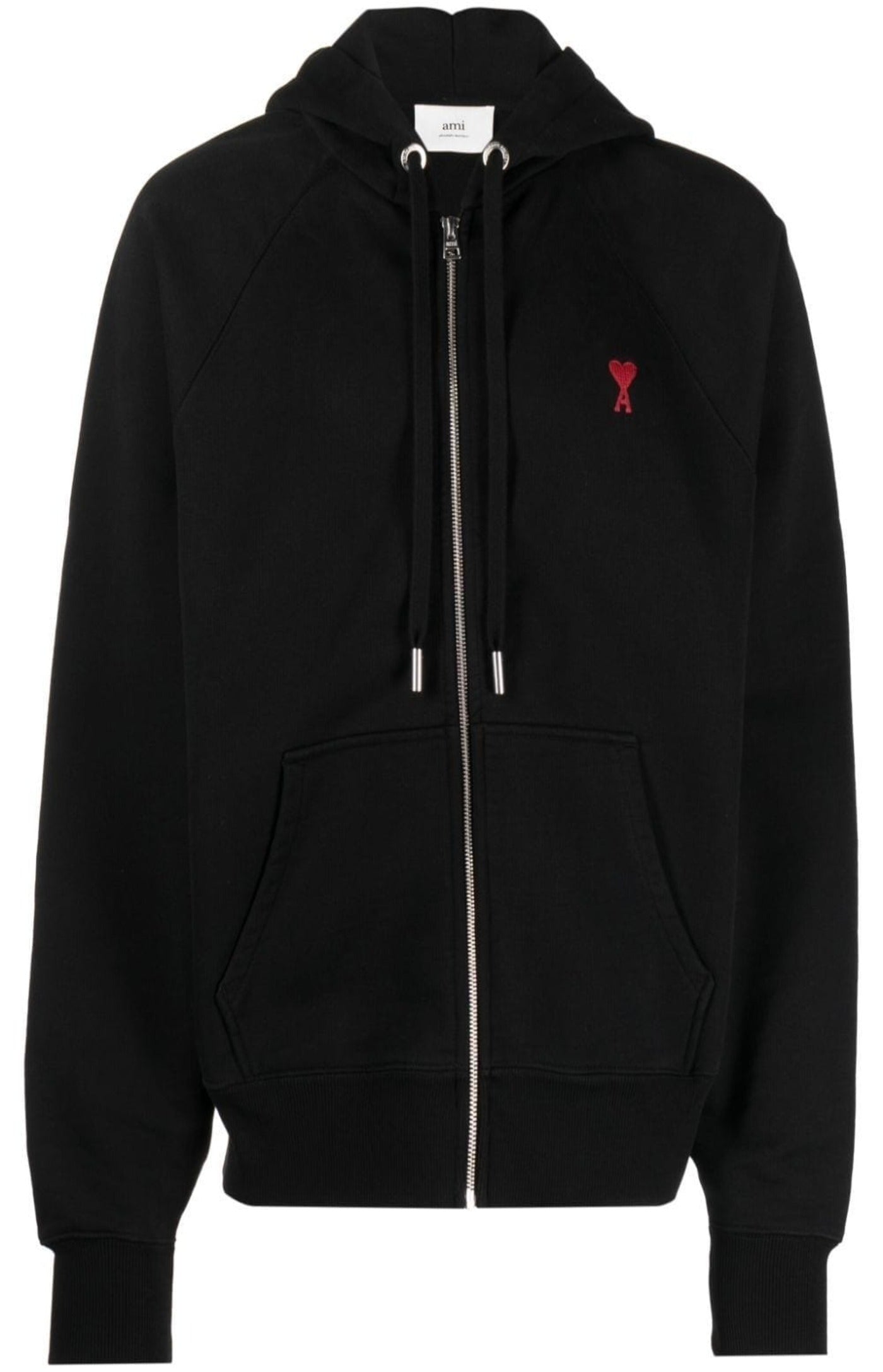 Load image into Gallery viewer, Ami de Coeur-embroidered zip-up hoodie