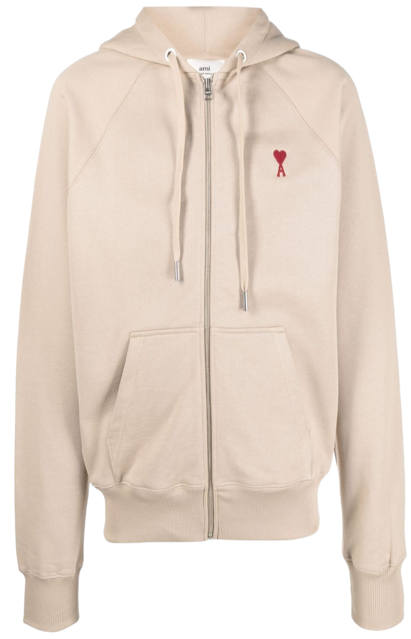 Logo-embroidered organic-cotton hoodie