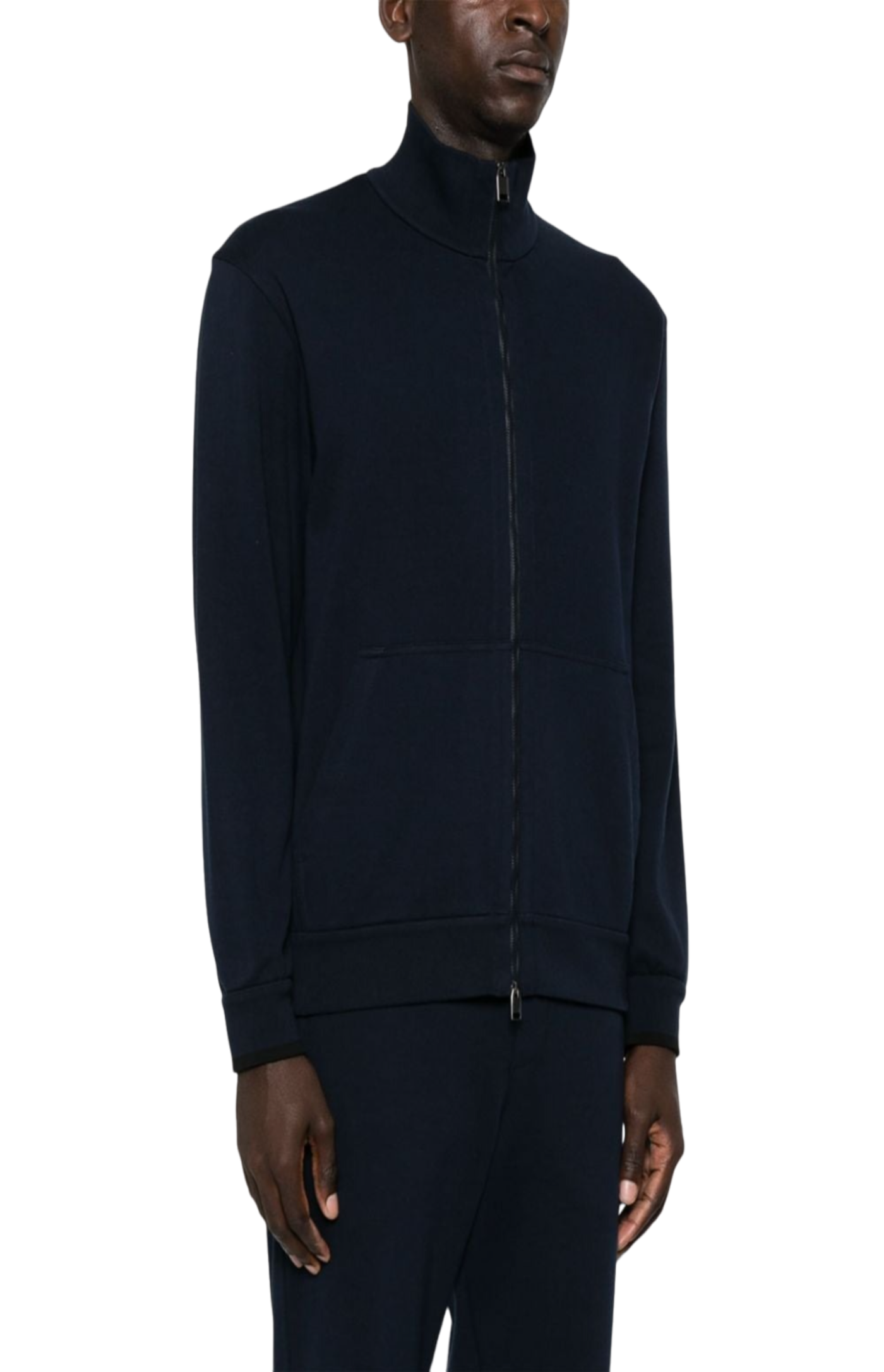 Load image into Gallery viewer, Zip-up high-neck sweatshirt