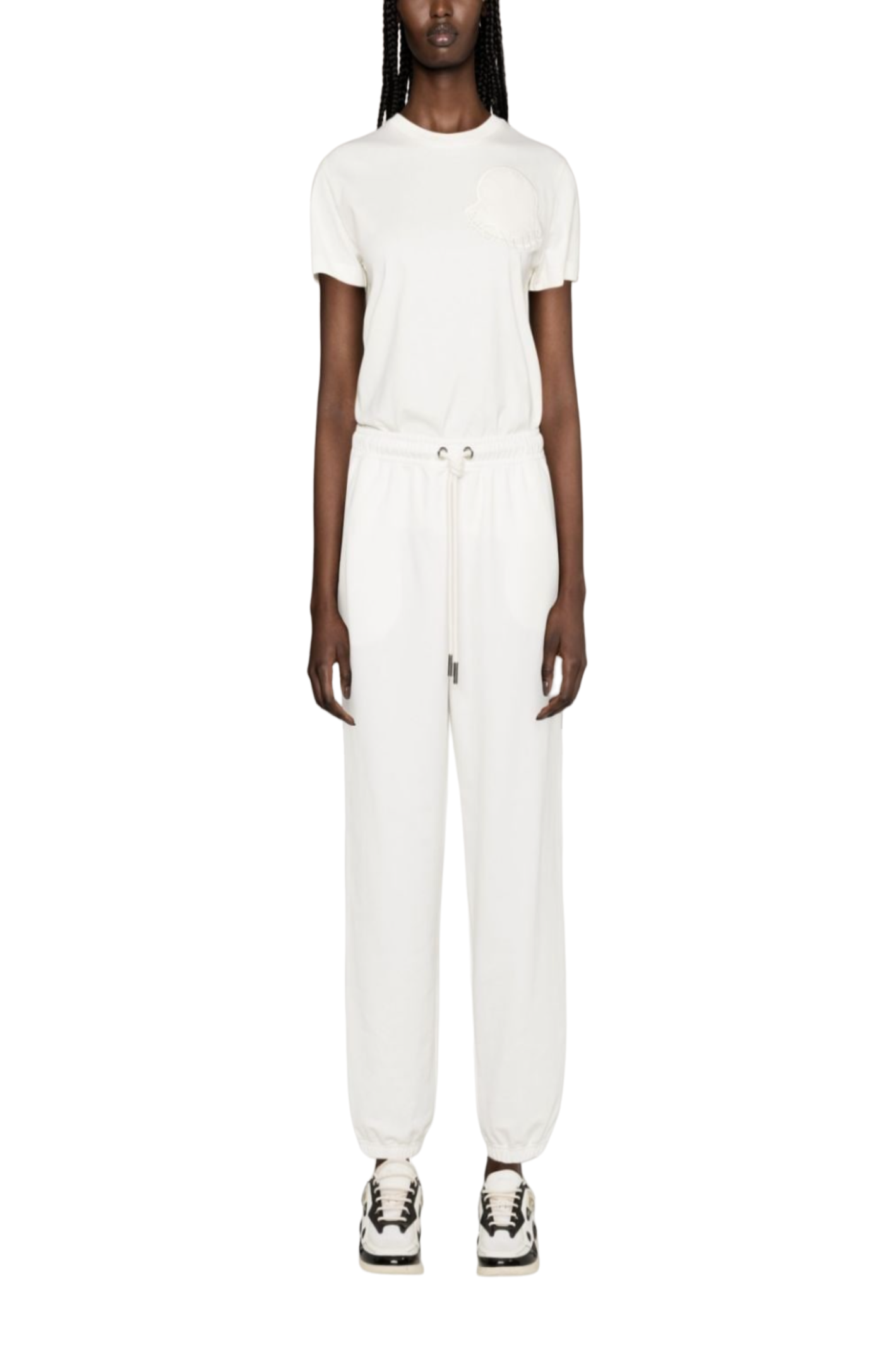 Load image into Gallery viewer, Drawstring-waist cotton track pants