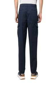 Drawstring straight-leg trousers