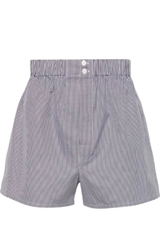 Checked cotton boxers