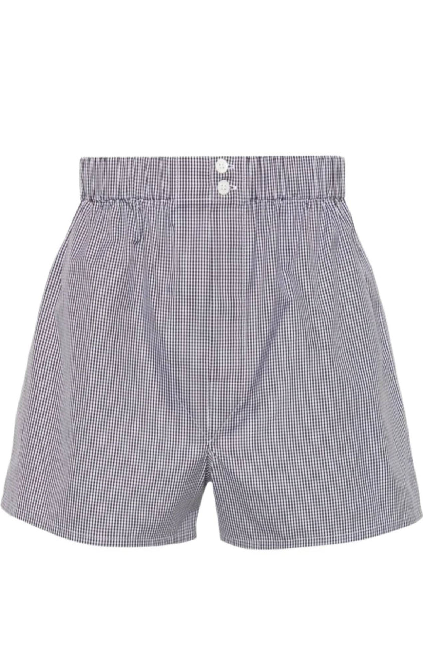 Checked cotton boxers