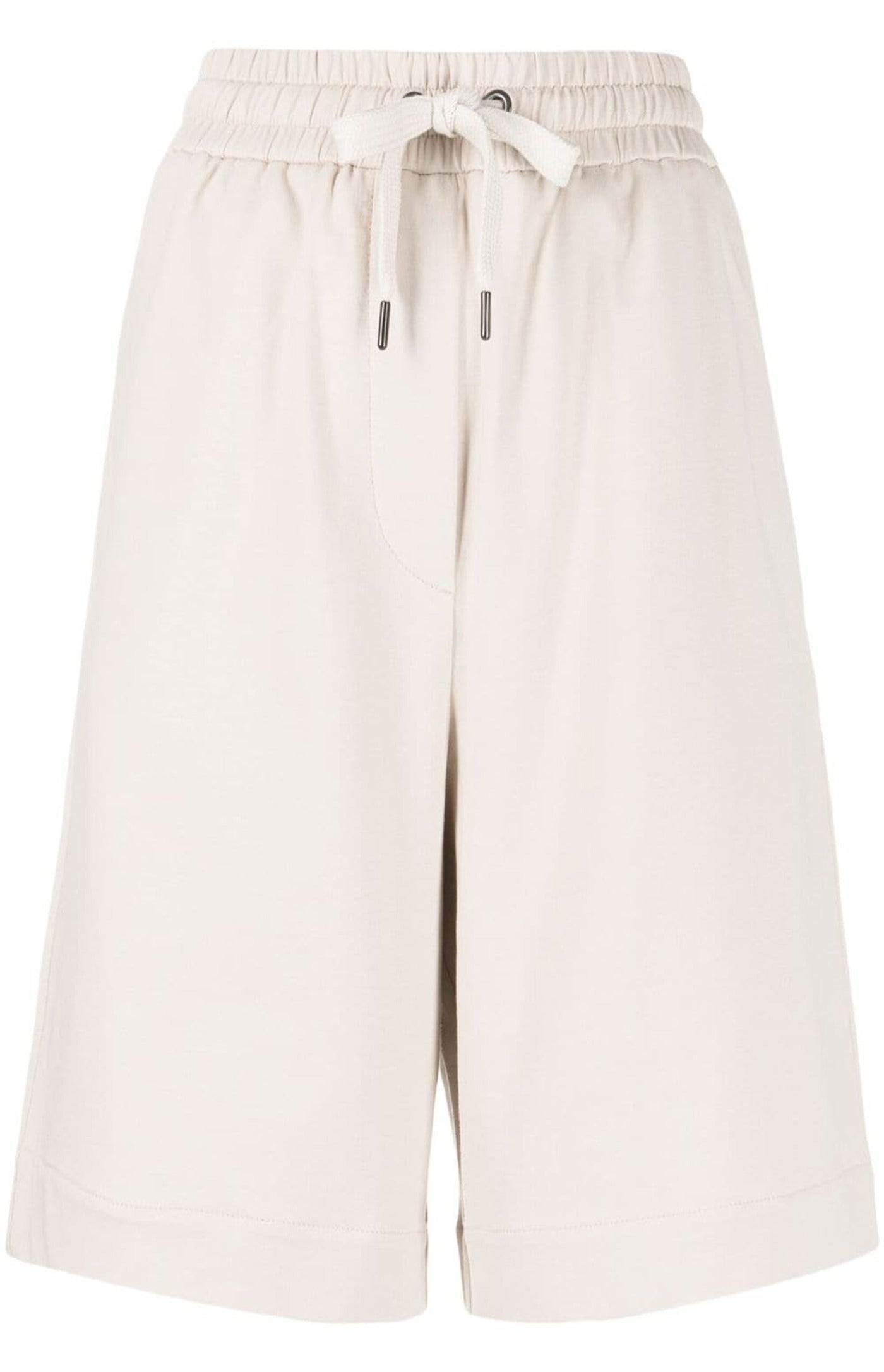 Load image into Gallery viewer, High-waisted stretch-cotton shorts