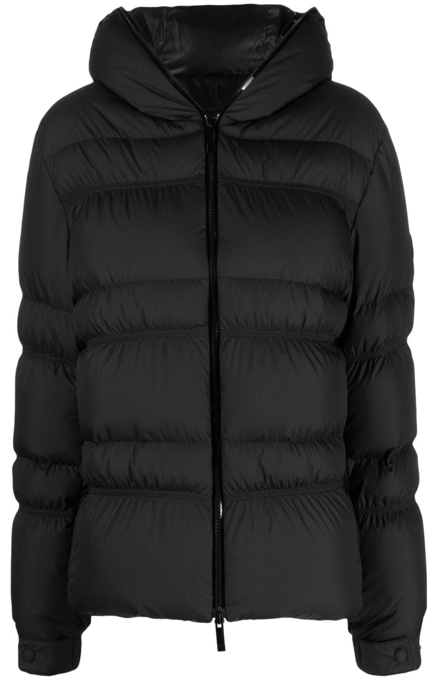 Load image into Gallery viewer, Hooded zipped puffer jacket