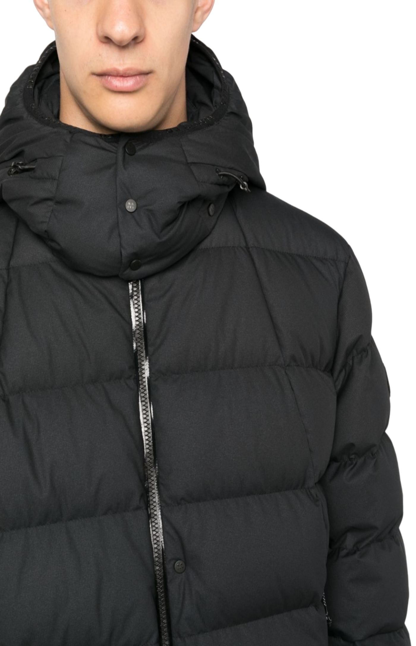 Load image into Gallery viewer, Funnel-neck padded down jacket