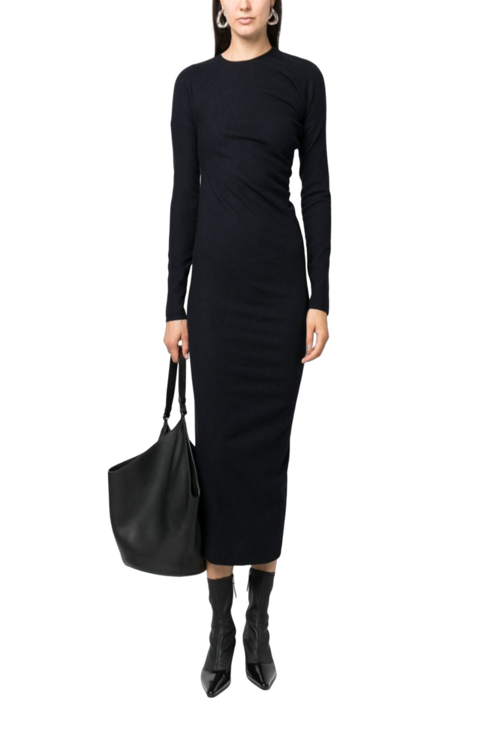 Long-sleeve maxi dress