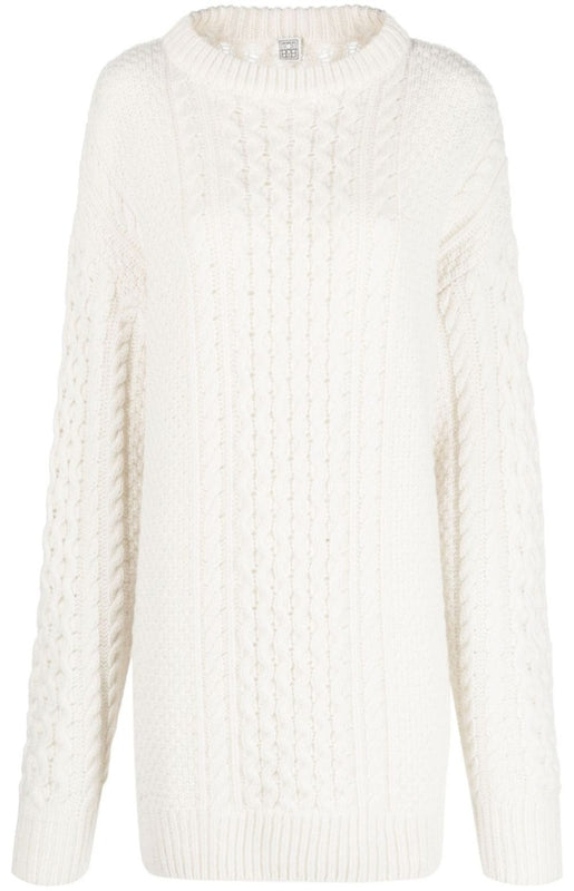 Cable-knit jumper