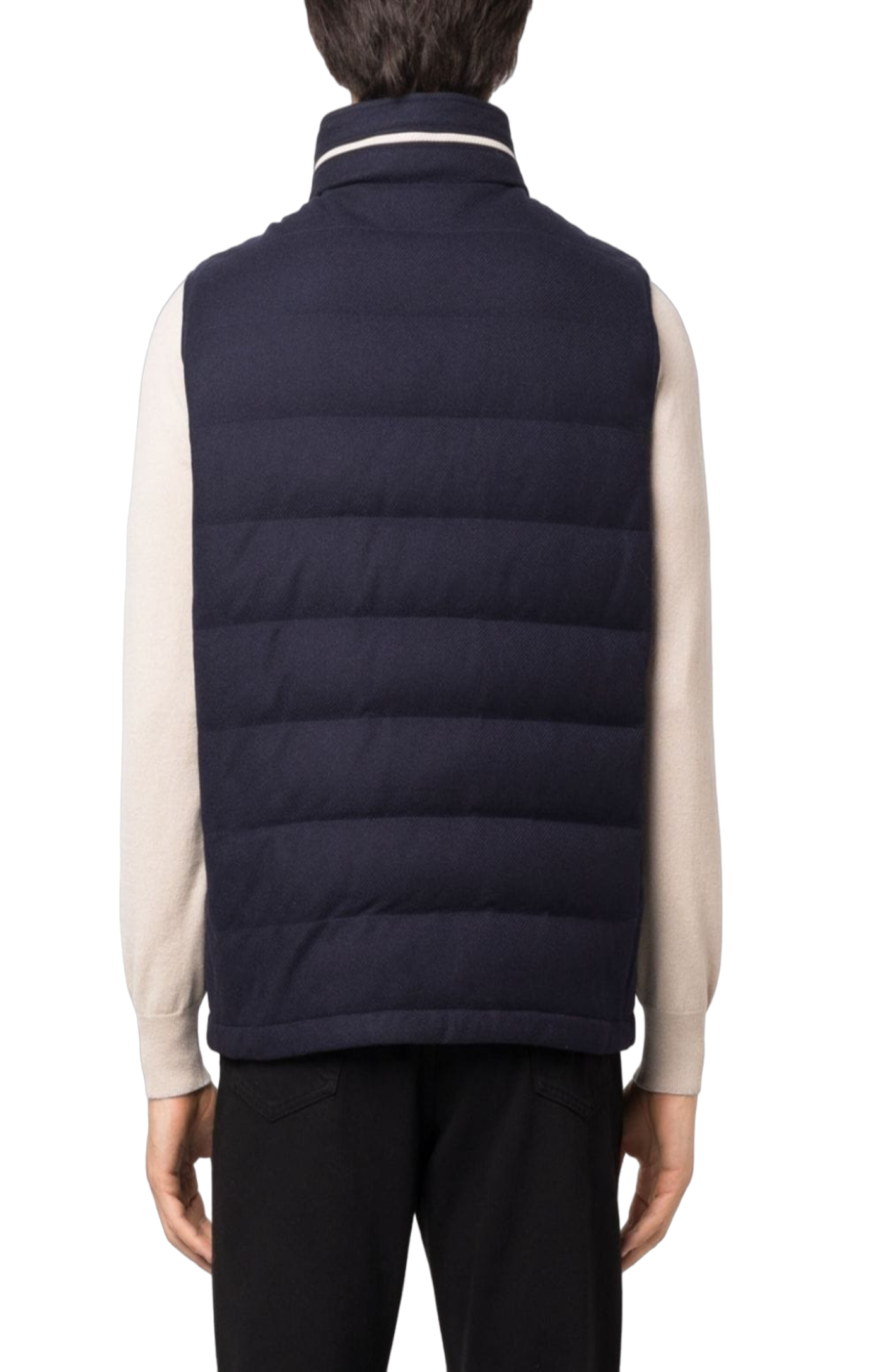 Load image into Gallery viewer, High-neck zip-fastening gilet