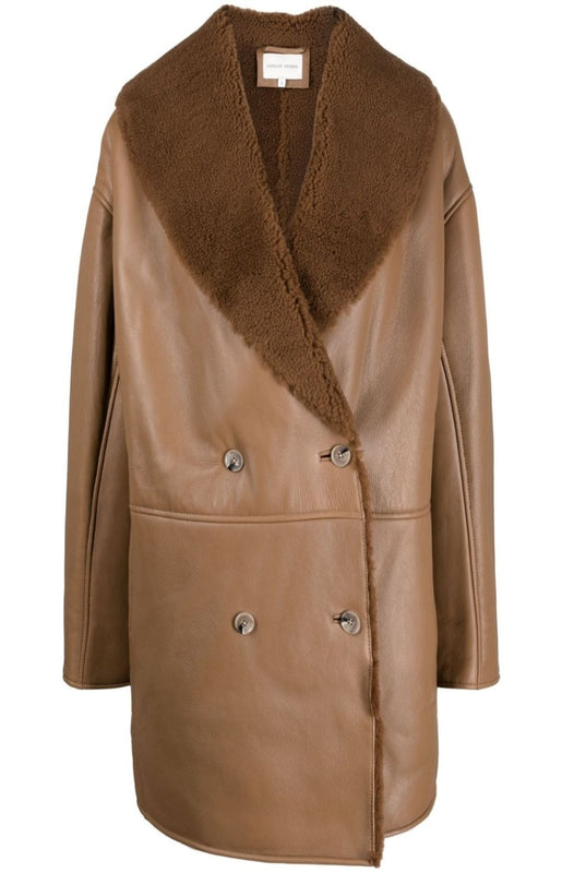 Namo double-breasted shearling-lined coat