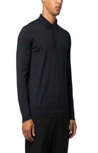 Long-sleeve polo shirt