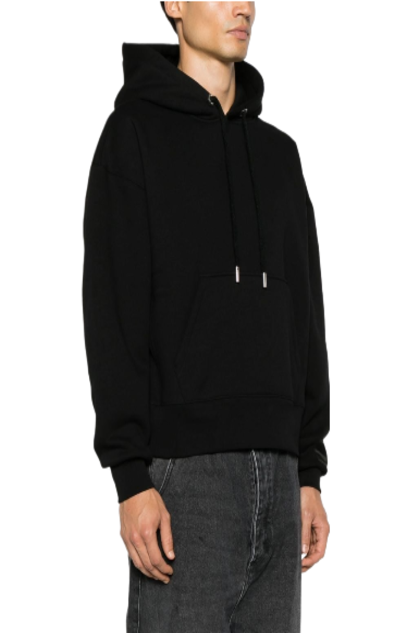 Load image into Gallery viewer, Logo-patch cotton hoodie