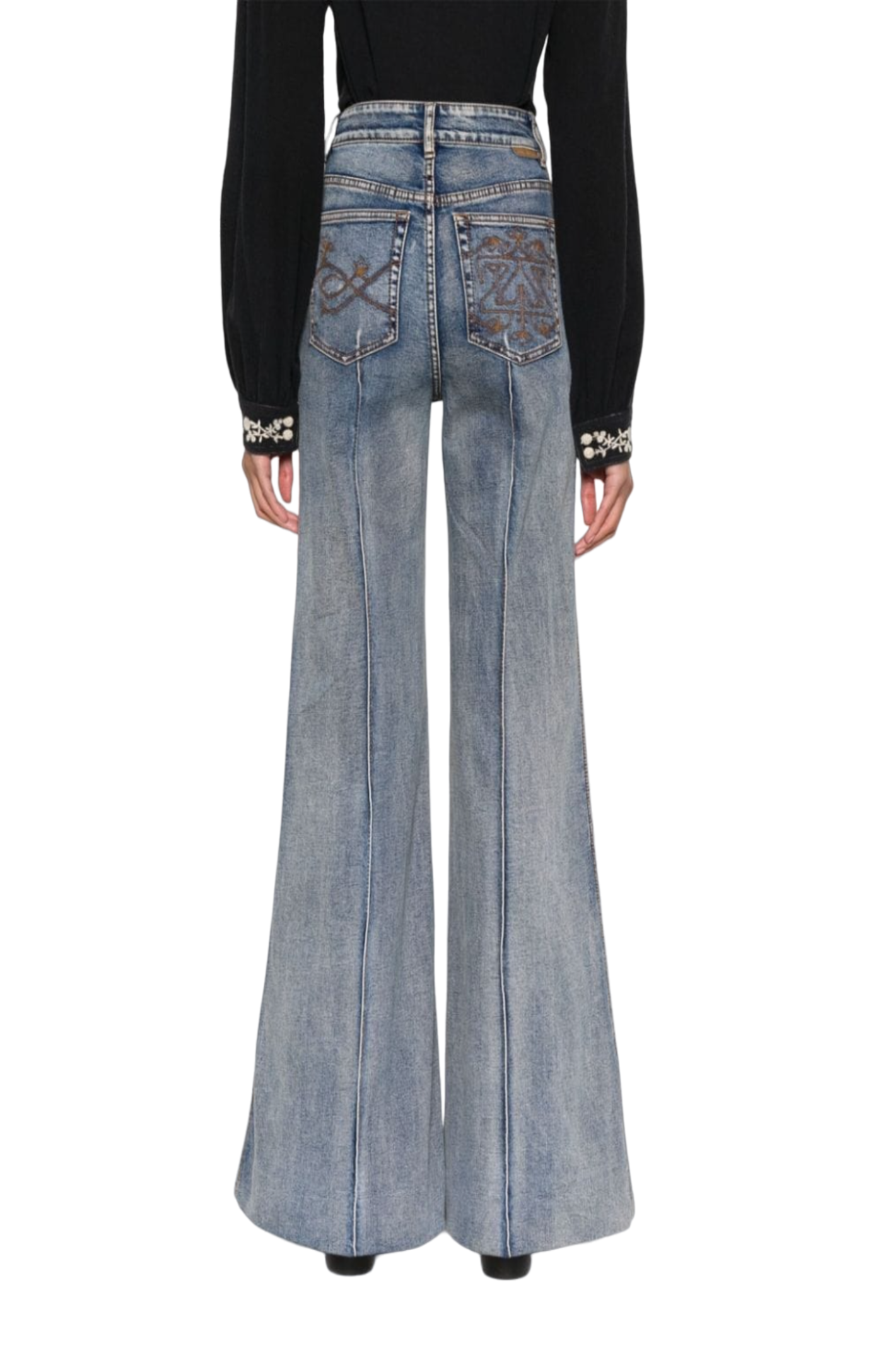 Load image into Gallery viewer, Luminosity wide-leg jeans