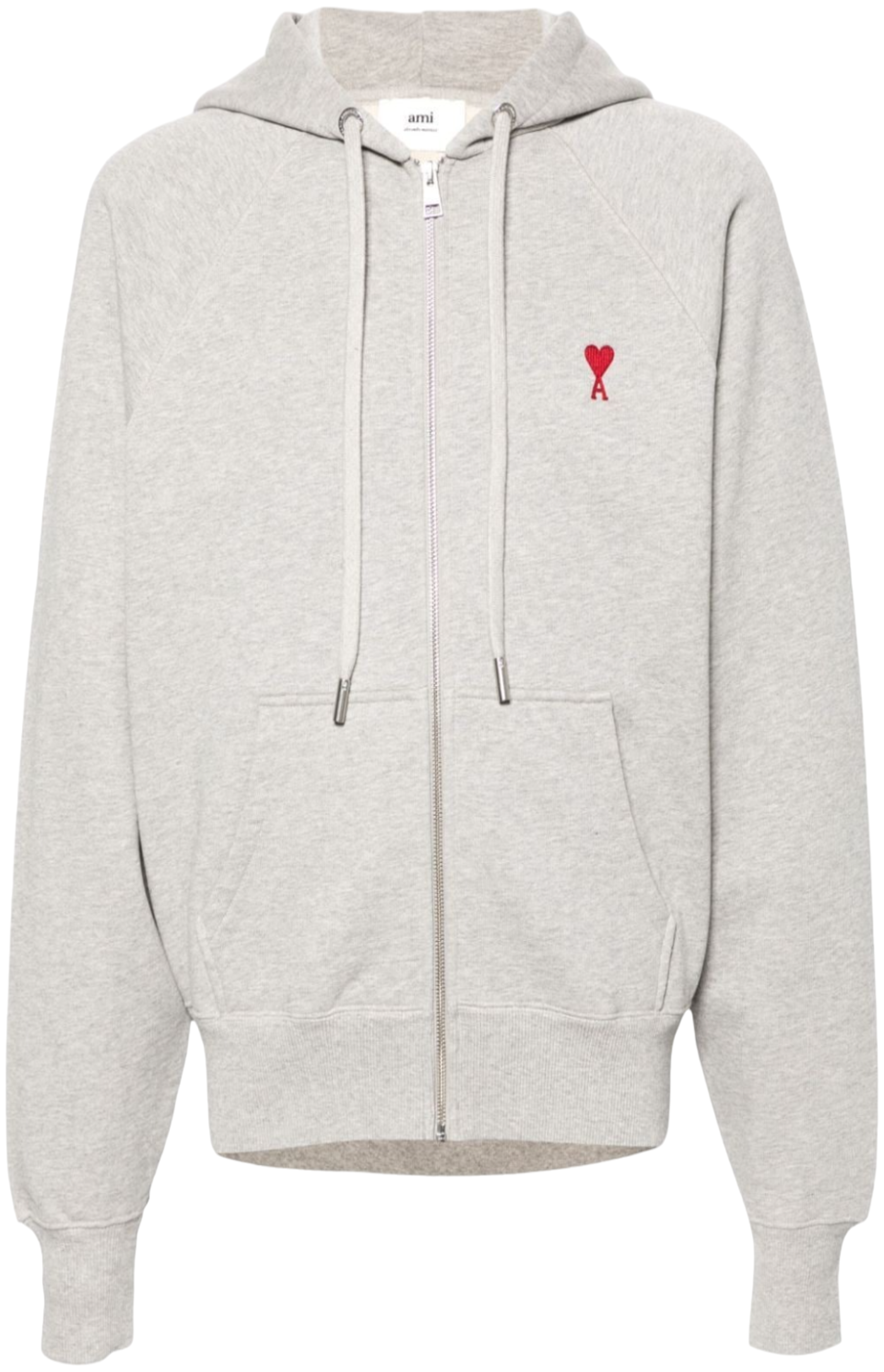 Ami de Coeur-embroidered cotton hoodie