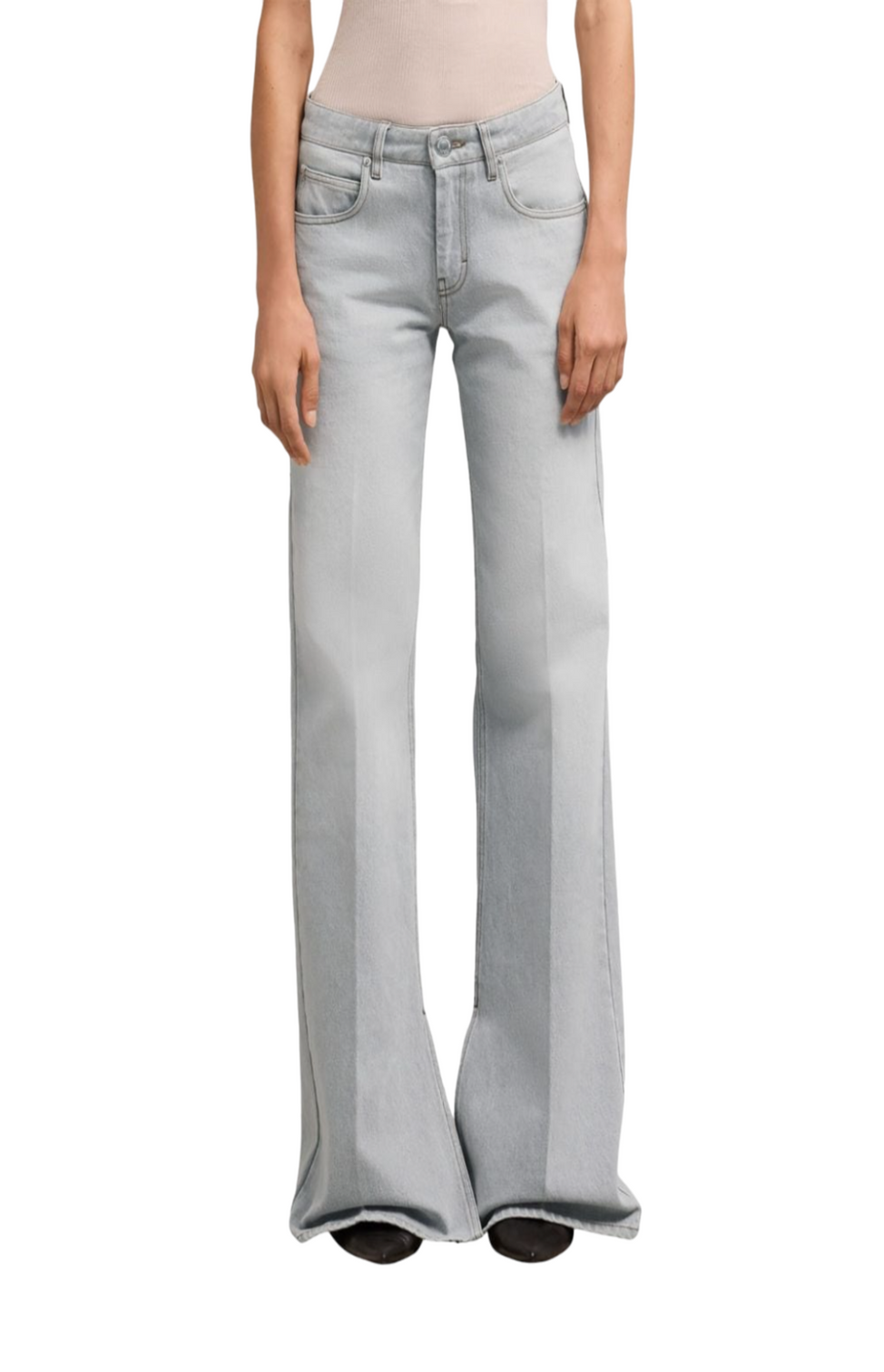 High-rise wide-leg jeans