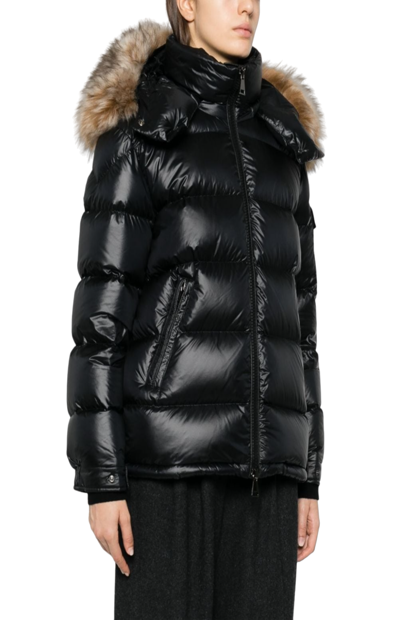 Load image into Gallery viewer, Mairefur hooded quilted jacket