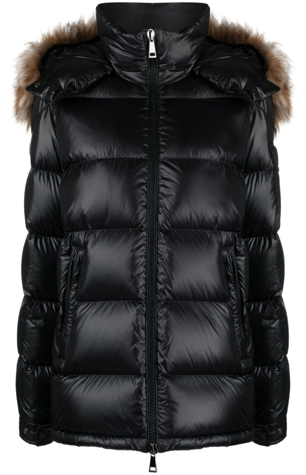 Mairefur hooded quilted jacket