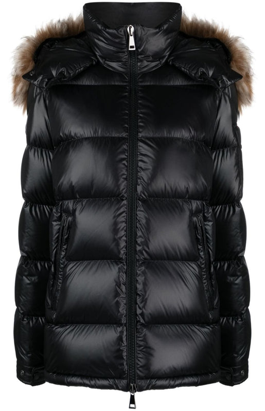 Mairefur hooded quilted jacket