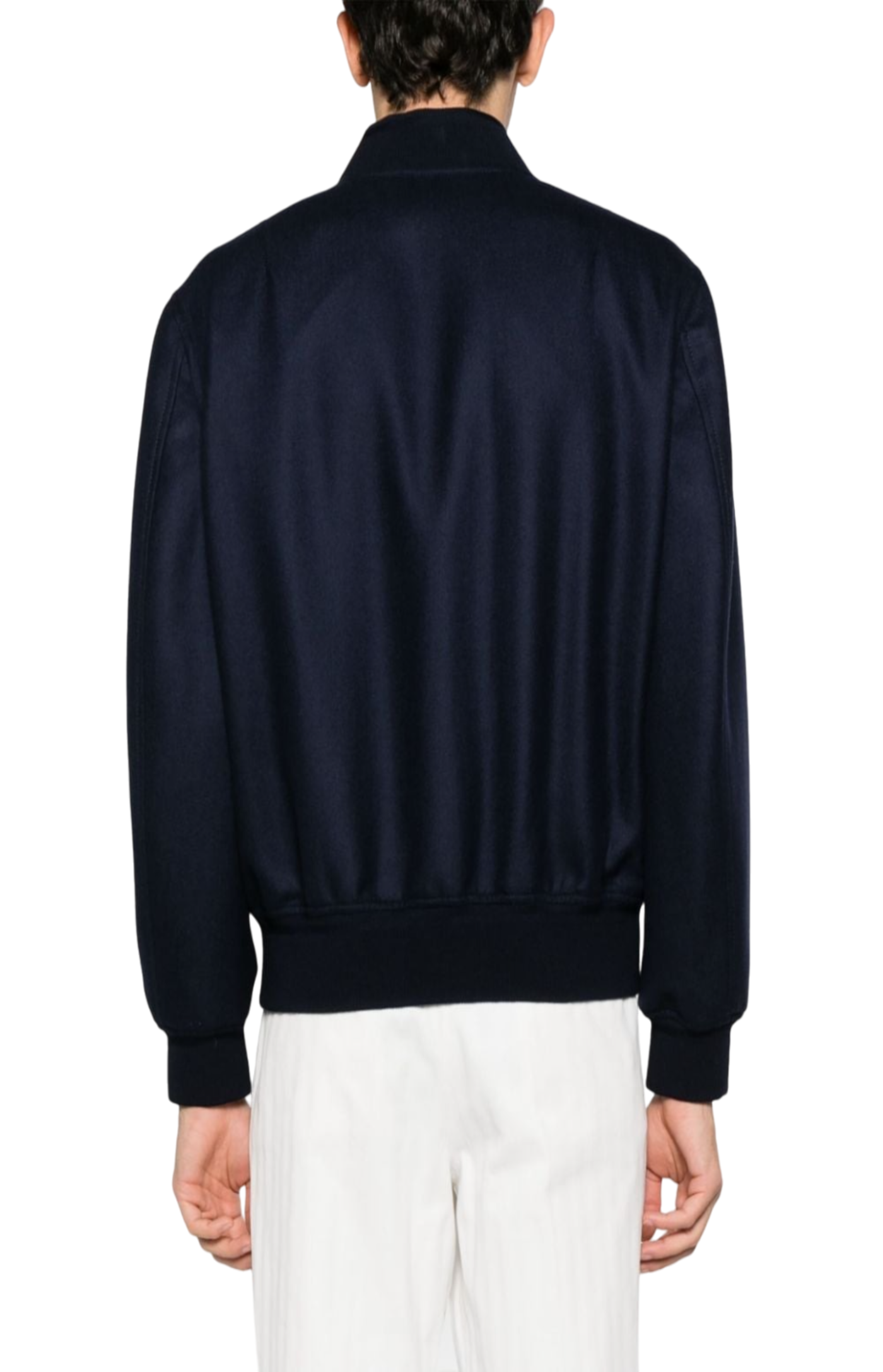 Load image into Gallery viewer, Brushed-effect twill bomber jacket