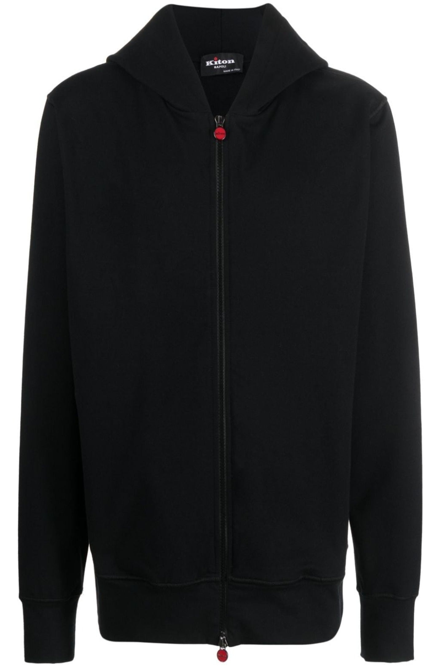 Black stretch-cotton long sleeves