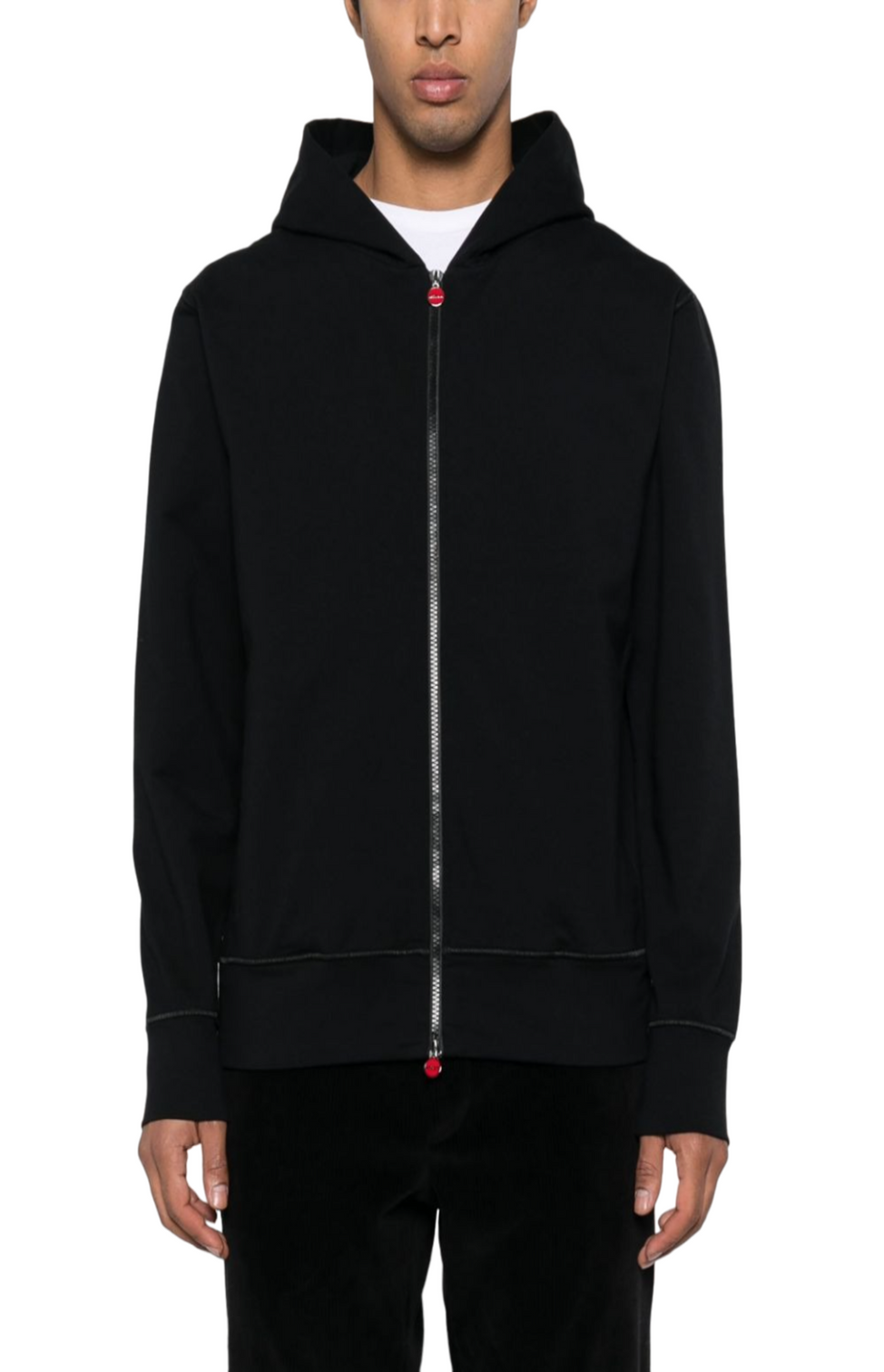 Black stretch-cotton long sleeves