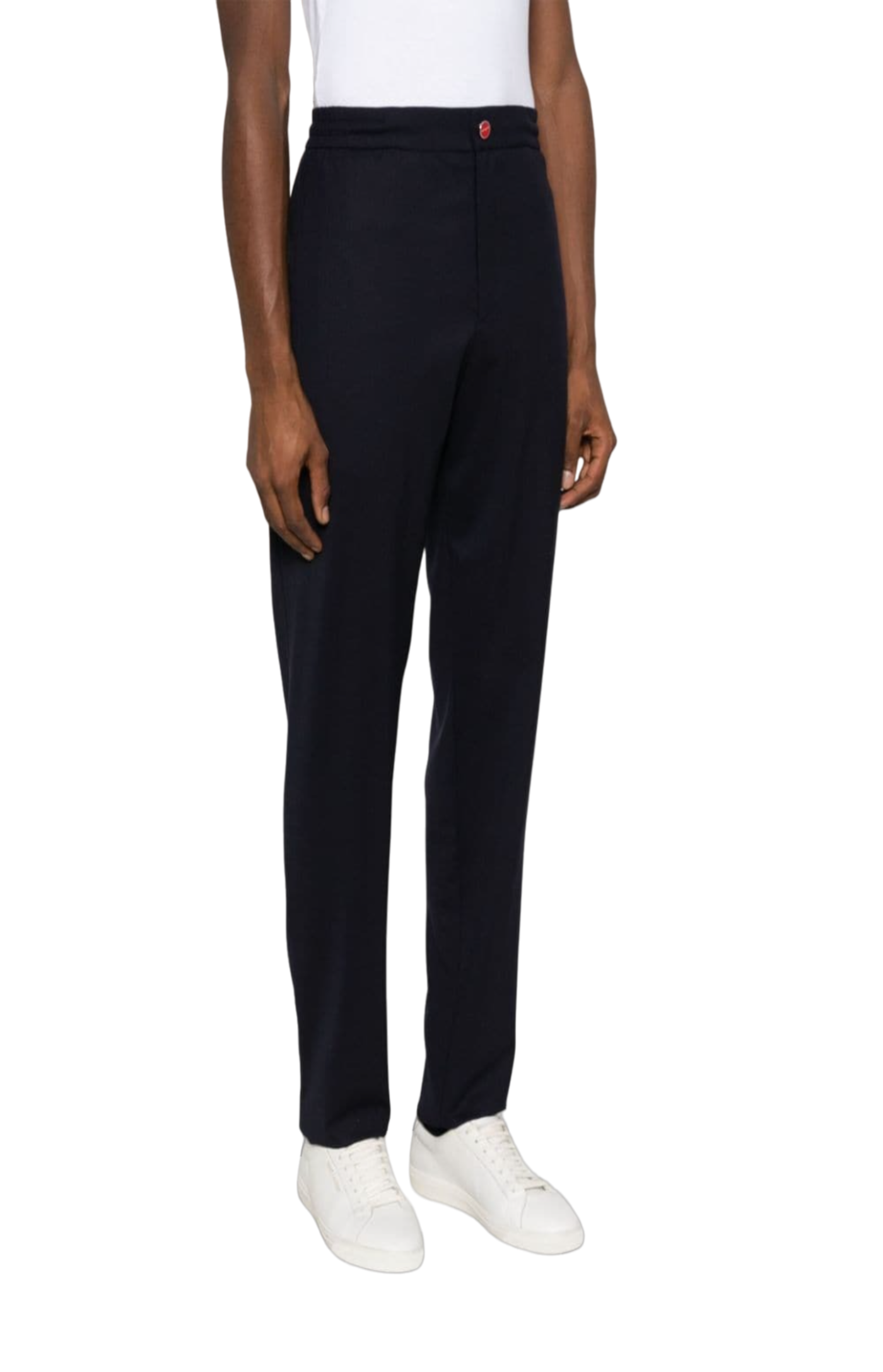 Load image into Gallery viewer, Logo-patch cotton tapered trousers