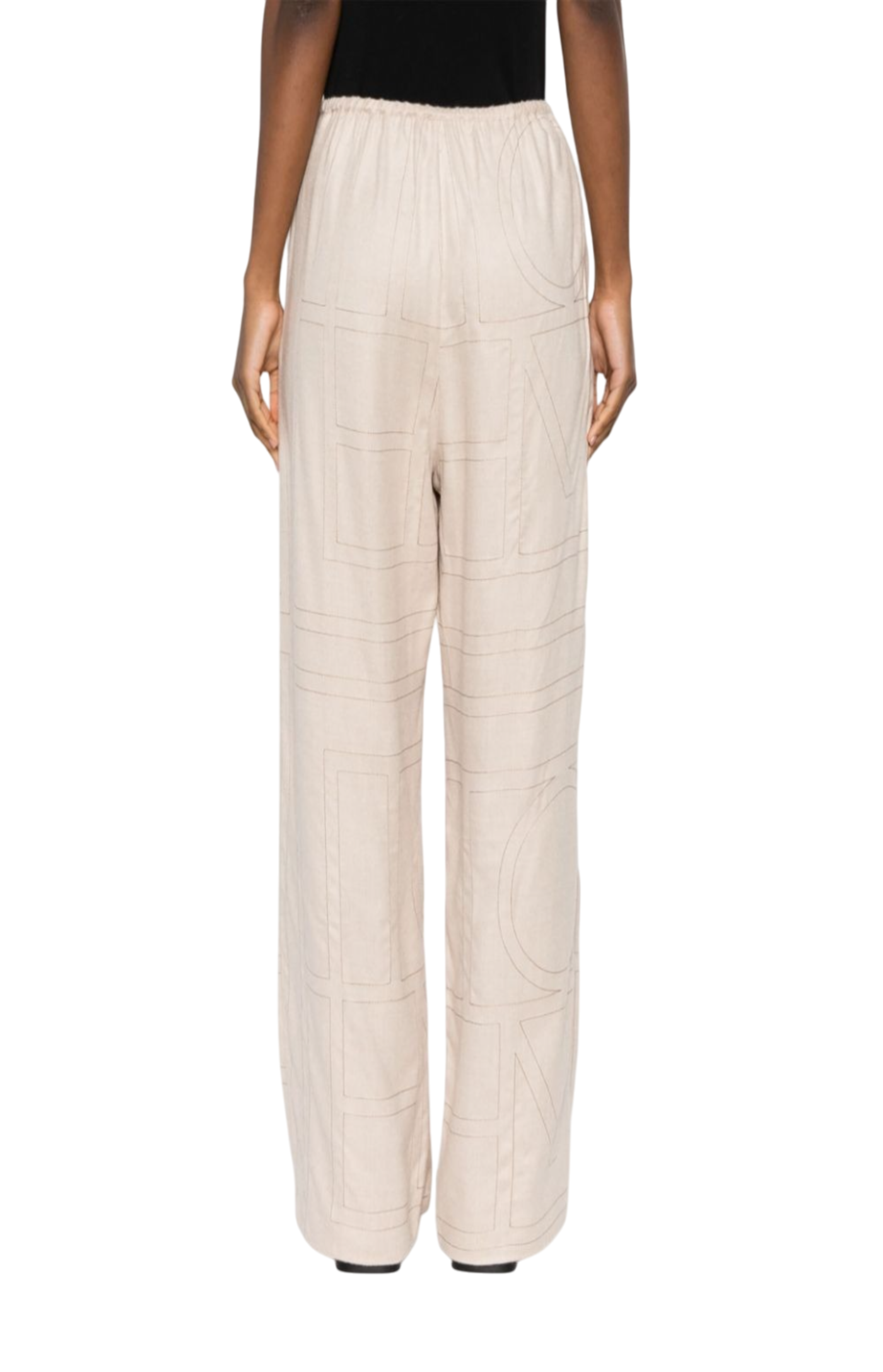 Load image into Gallery viewer, Stich-embellished tapered trousers