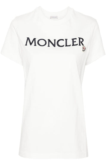 Logo-embroidered cotton T-shirt