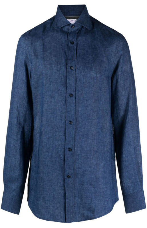 Buttoned-up linen shirt