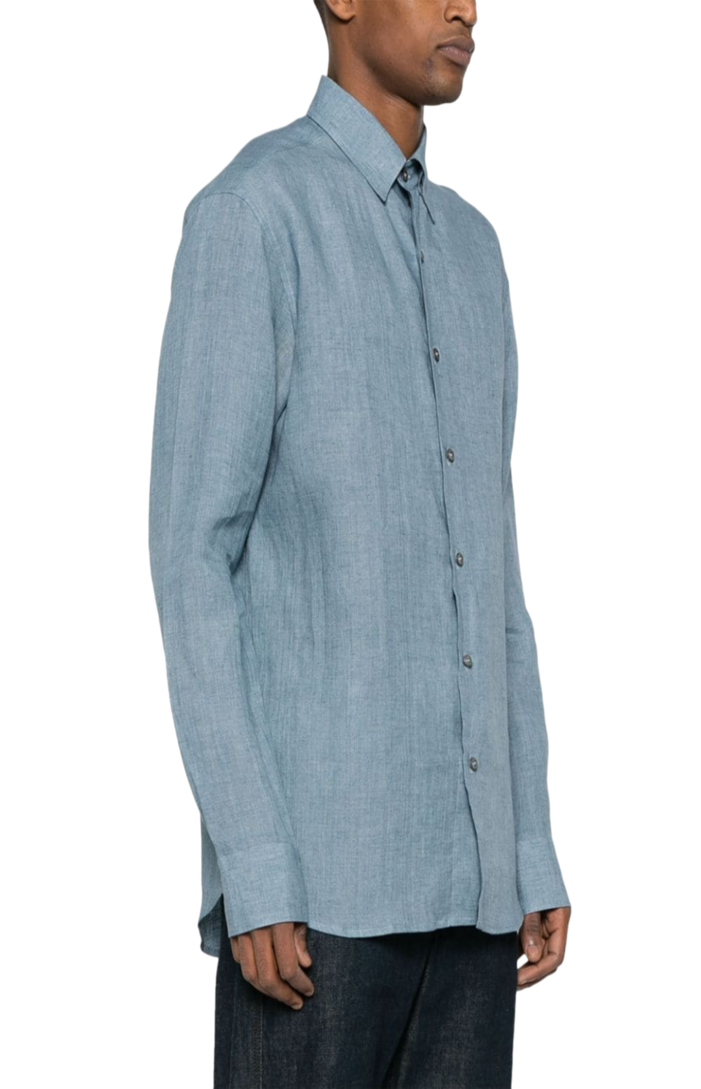 Load image into Gallery viewer, Chambray linen shirt